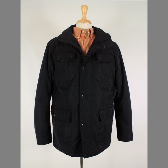 Tumi Other - Tumi L Black Hooded Full Zip Polyester Coat